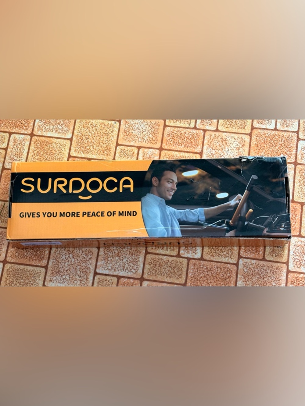 SURDOCA Car Steering Wheel Lock - Black and Yellow. NWT.